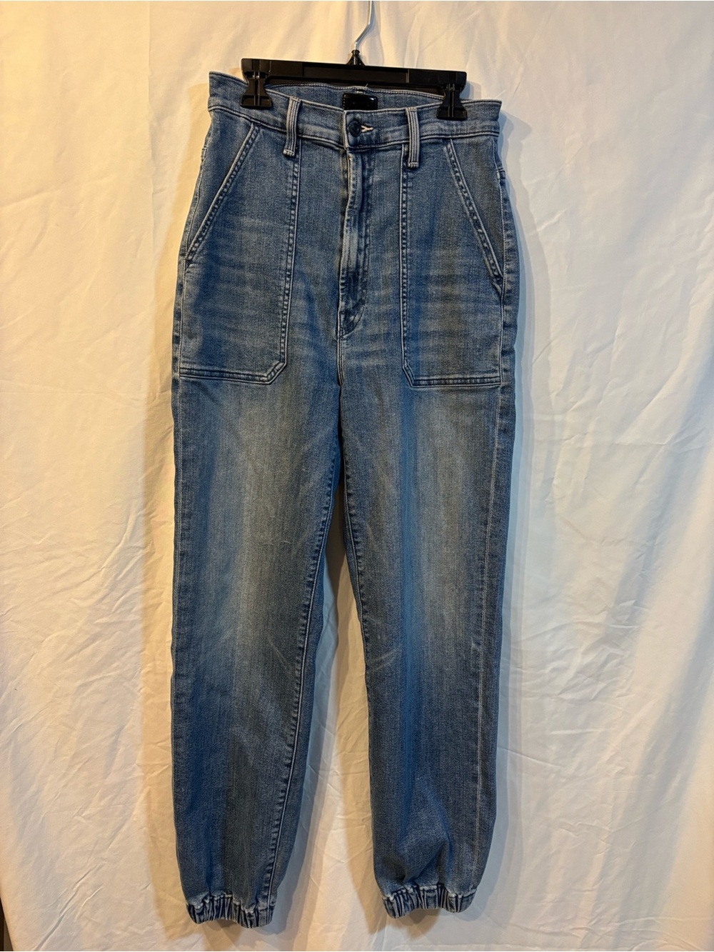 Mother The Wrapper Patch Springy Ankle Jogger Jeans The Animals Wash Size 28